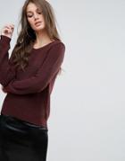 Vero Moda Round Neck Sweater - Brown