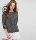 New Look Organic 3/4 Sleeve Stripe Top