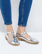 Asos Maybell Flat Shoes - Silver