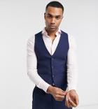 Harry Brown Tall Wedding Tweed Heritage Suit Vest-navy
