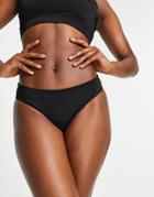 Asos 4505 Swim Bikini Bottom With High Leg-black