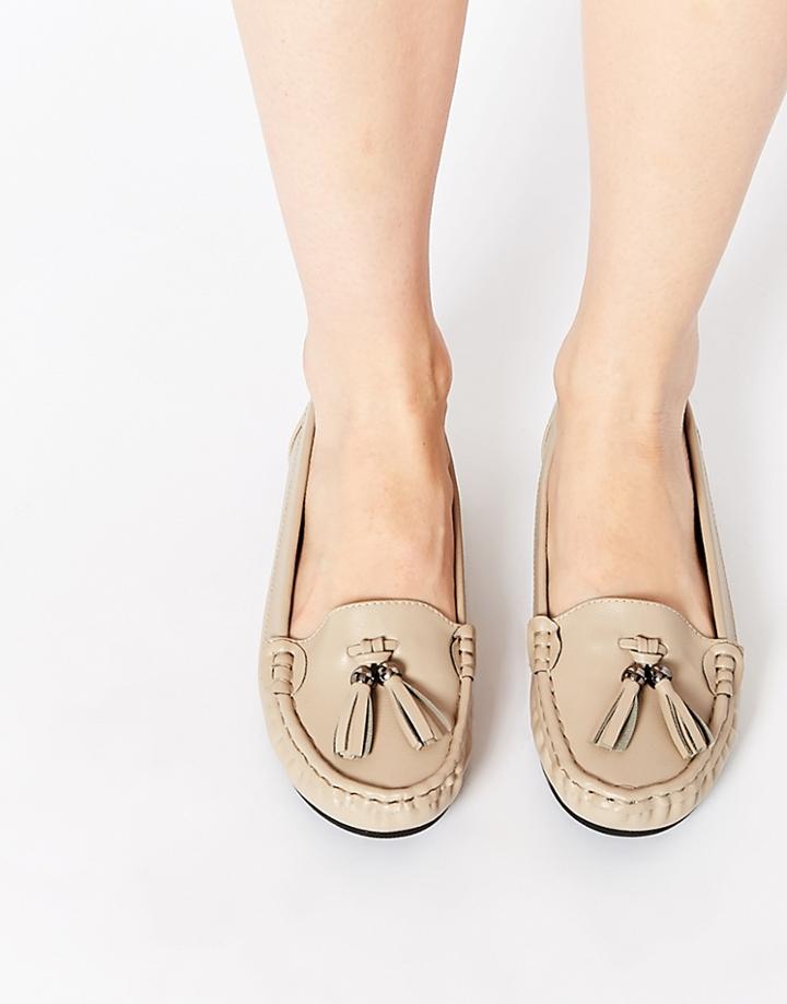 Asos Mock Up Flat Shoes - Taupe