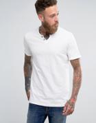 Jack & Jones Vintage T-shirt With Split Neck Detail - White