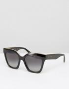 Marc Jacobs Oversized Cateye Sunglasses In Black - Black