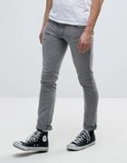 Nudie Jeans Co Long John Jean Gray Sparks Wash - Gray