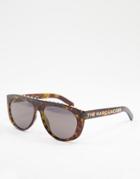 Marc Jacobs 492/s Round Lens Frame Detail Sunglasses-brown