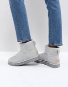 Ugg Classic Mini Ii Gray Violet Boots - Gray