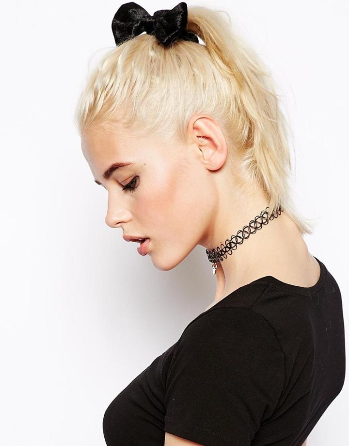 Asos Velvet Bow Hair Scrunchie