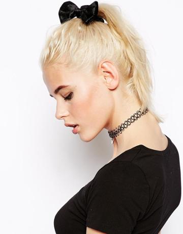 Asos Velvet Bow Hair Scrunchie