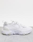 Nike React Vision Trainers In Triple White