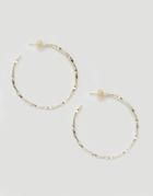 Asos Gold Plated Sterling Silver Twisted Hoop Earrings - Gold