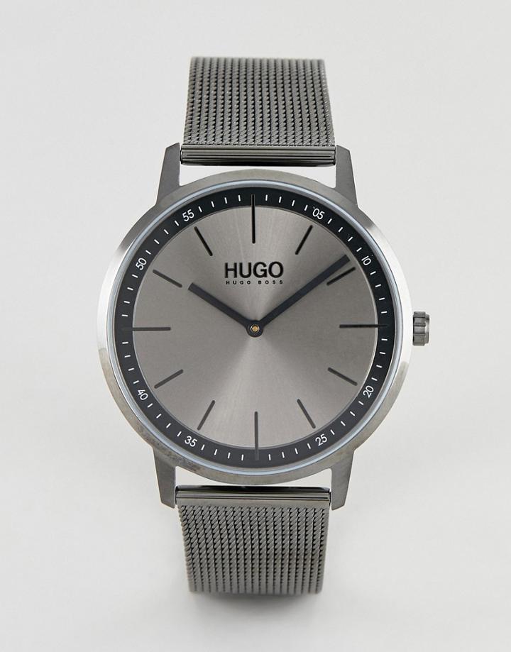 Hugo 1520012 Exist Mesh Strap Watch In Gray - Gray