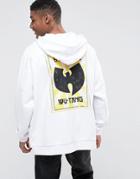 Asos Extreme Oversized Hoodie With Wu-tang Back Print - White