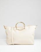 Sisley Hoop Handle Tote Bag - Pink