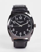 Brave Soul Full Figure Dial Watch In Gunmetal And Black