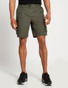 River Island Cargo Shorts In Khaki-green