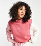 Ellesse Plus Color Block Sweatshirt In Pink