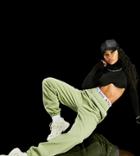 Asyou Sweatpants With Branded Elasticized Waistband In Green