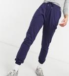 Asos Design Tall Basic Slim Sweatpants In Navy