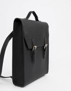 Asos Design Satchel Backpack - Black