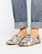 New Look Floral Buckle Loafer - Multi