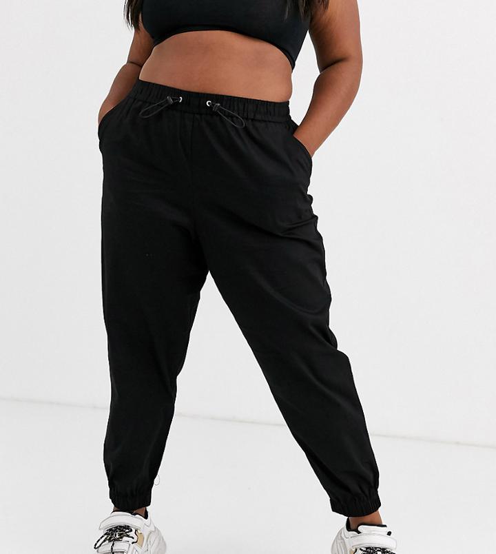 Collusion Plus Cuffed Cargo Pants-black