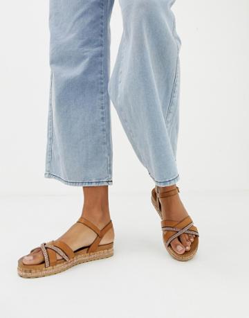 Xti Flat Sandals-tan