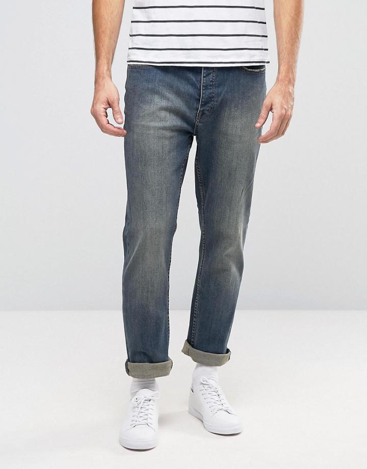 Cheap Monday Work Straight Jeans Sign Blue - Blue