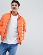 Abercrombie & Fitch Lightweight Puffer Jacket In Orange - Orange