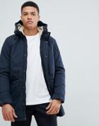 Jack & Jones Premium Parka With Fleece Hood - Navy