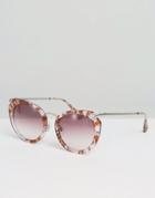 Raen Gradient Sunglasses With Metal Detail - Pink