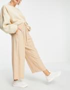 & Other Stories Micro-floral Culottes In Beige-neutral