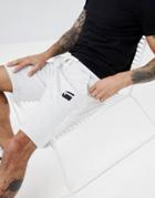 G-star Logo Sweat Shorts With Side Stripe - Gray