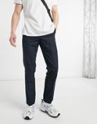French Connection Slim Fit Formal Pants-navy