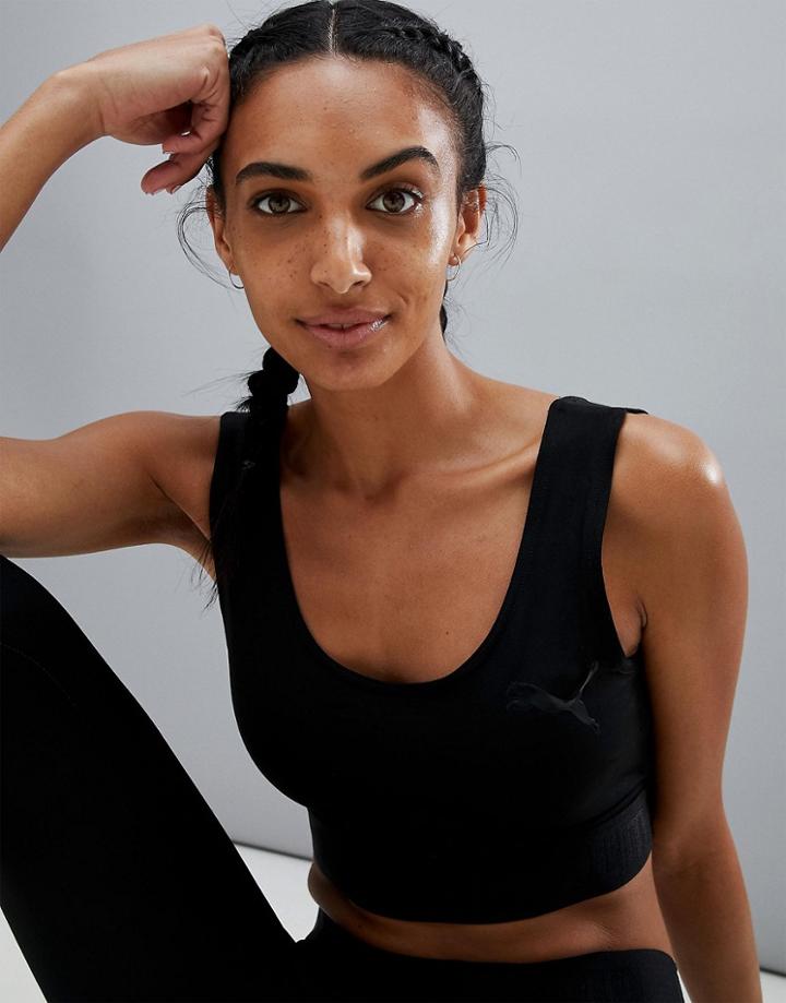 Puma Active Essential Banded Crop Top - Black