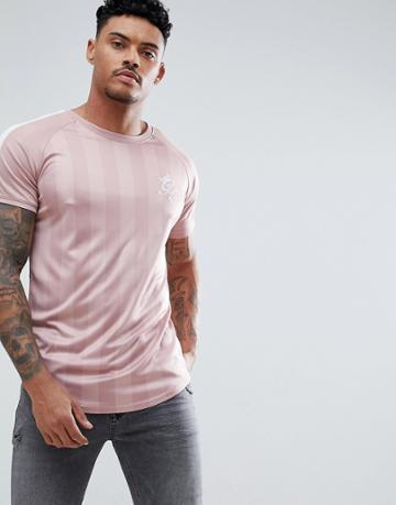 Gym King Poly Muscle T-shirt In Pink - Pink