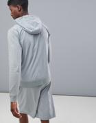 Asos 4505 Hoodie With Cut & Sew - Gray