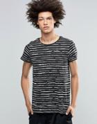 Cheap Monday Crayon Stripe T-shirt - Black