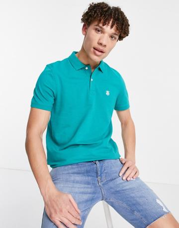 Selected Homme Embroidery Polo Shirt-green
