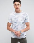 Produkt T-shirt With Hawaiian Floral Print - White