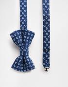 Ted Baker Paisley Bow Tie - Blue