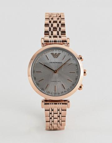 Emporio Armani Art3026 Gianni Connected Hybrid Bracelet Smart Watch - Gold