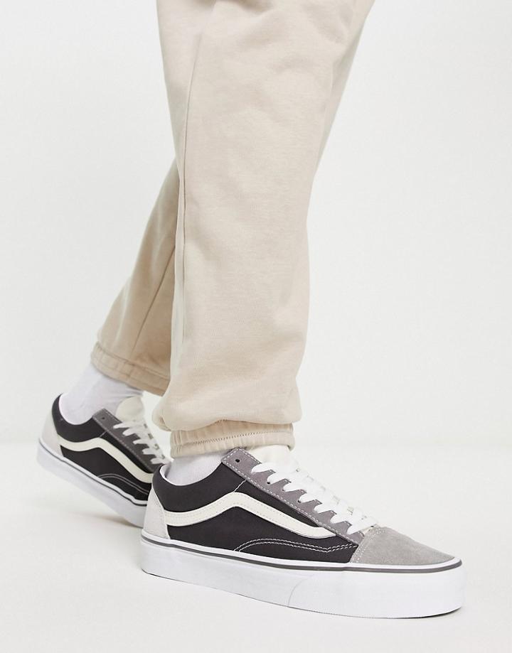 Vans Style 36 Sneakers In Color Block Navy And Gray