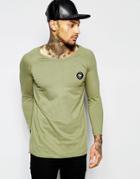 Good For Nothing 3/4 Raglan Sleeve T-shirt - Green