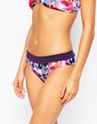 Moontide Floral Bikini Bottoms - Purple