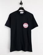 Topman Oversized Tee With Deep House Front And Back Print In Black