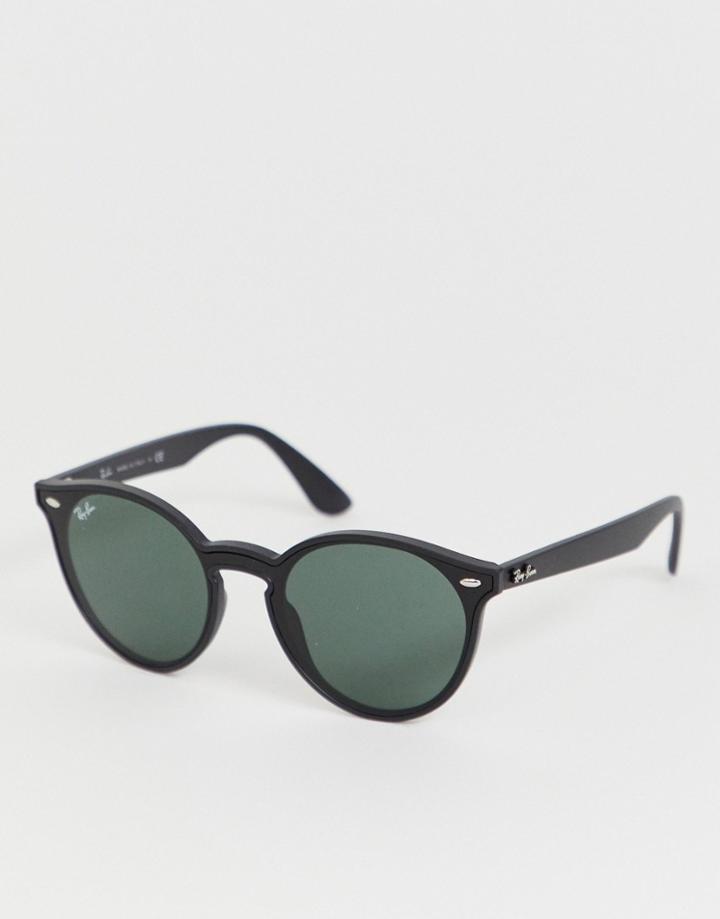 Ray-ban 0rb4380n Round Sunglasses - Black