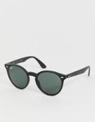 Ray-ban 0rb4380n Round Sunglasses - Black