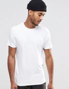 Jack & Jones Premium T-shirt In Luxe Fabric - White
