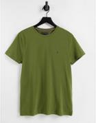 Tommy Hilfiger Small Icon Slim Fit T-shirt In Dark Green